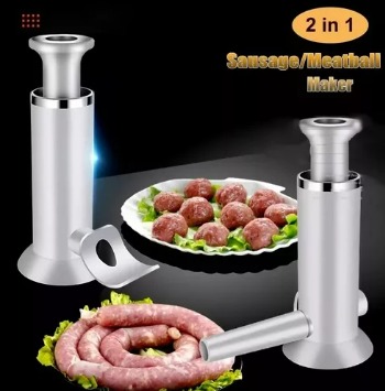 Miniatura 6 de Máquina Manual de Embutidos 2 en 1